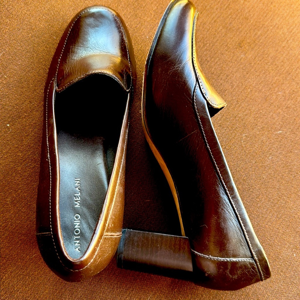 Brown dress shoes